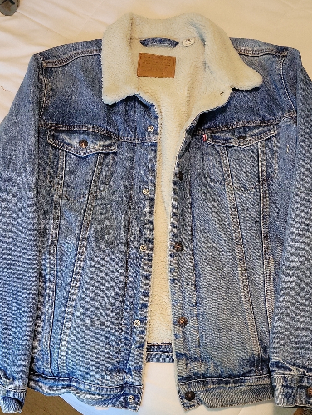 Levi's Light Blue Sherpa-Lined Denim Jacket